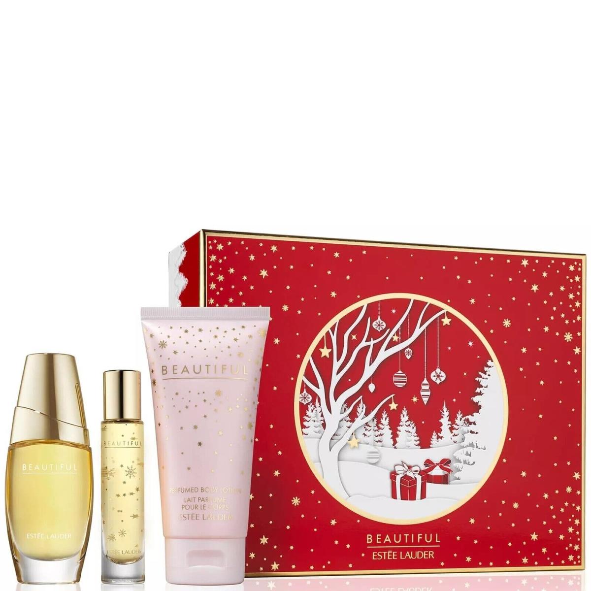 Estee Lauder Beautiful Favorites Gift Set Edp 1.0 oz/0.34 oz Lotion 2.5 oz