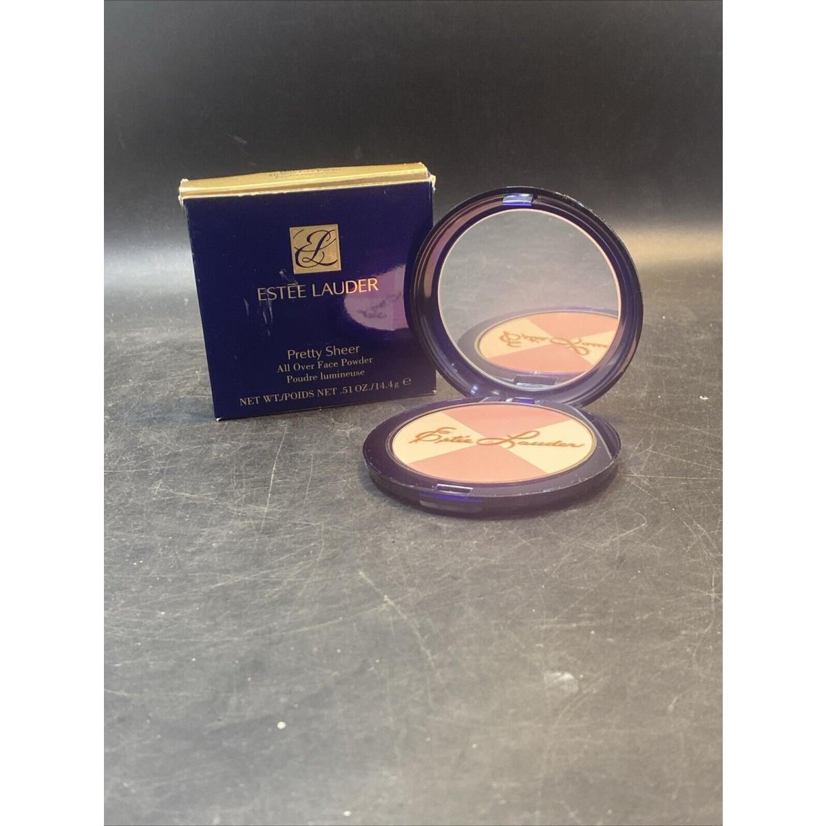 Estee Lauder Pretty Sheer All Over Face Powder .51 oz / 14.4g Nos