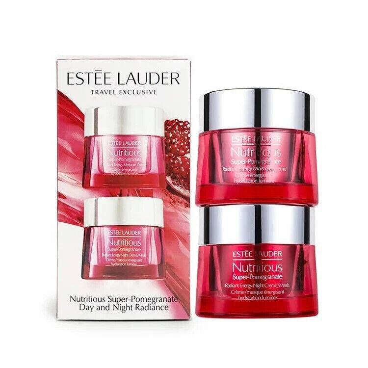 Estee Lauder Nutritious Super-pomergranate 1.7oz Radiant Energy Day Night Duo