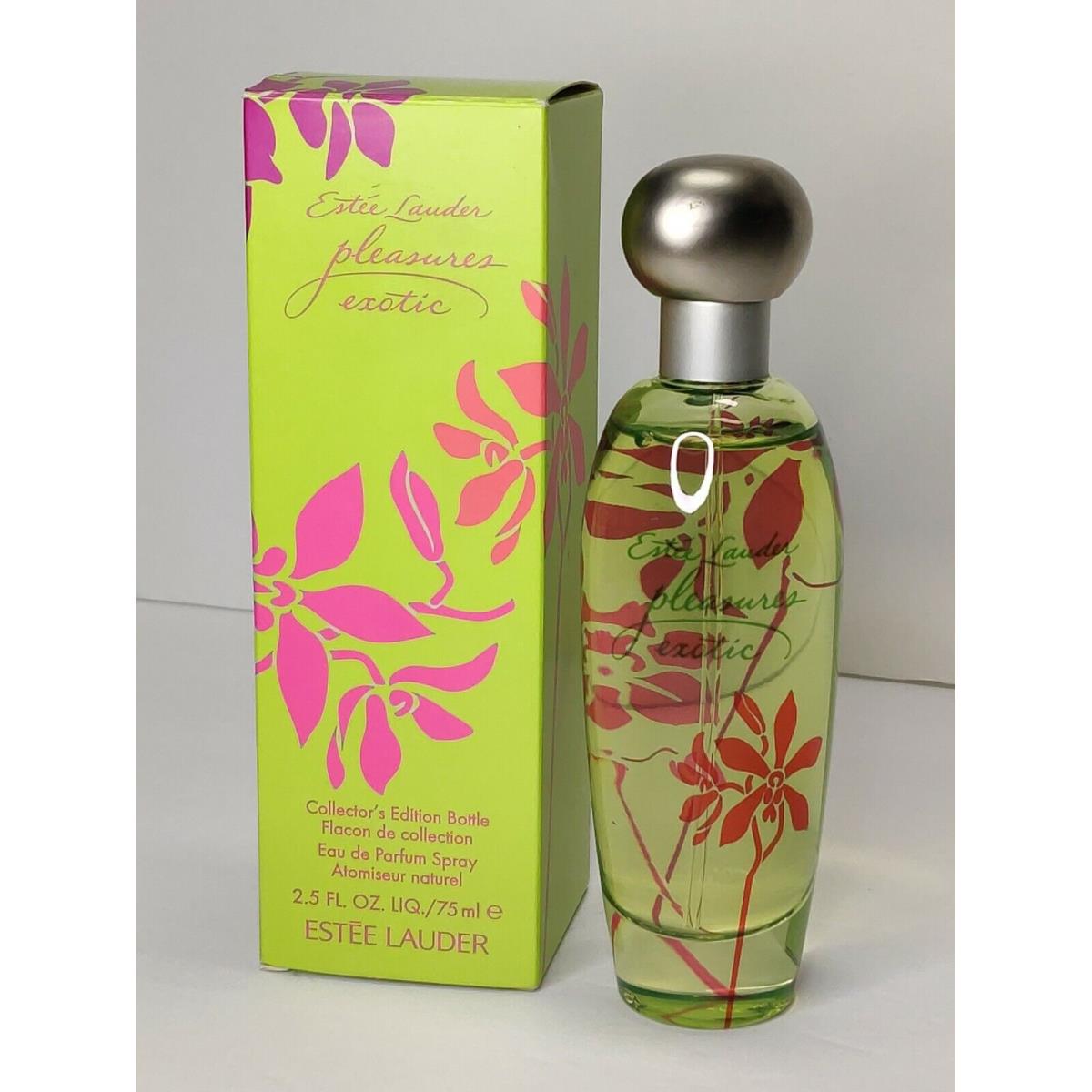 Pleasures Exotic Estee Lauder Collectors Edition Women Perfume Edp Spray 2.5 oz