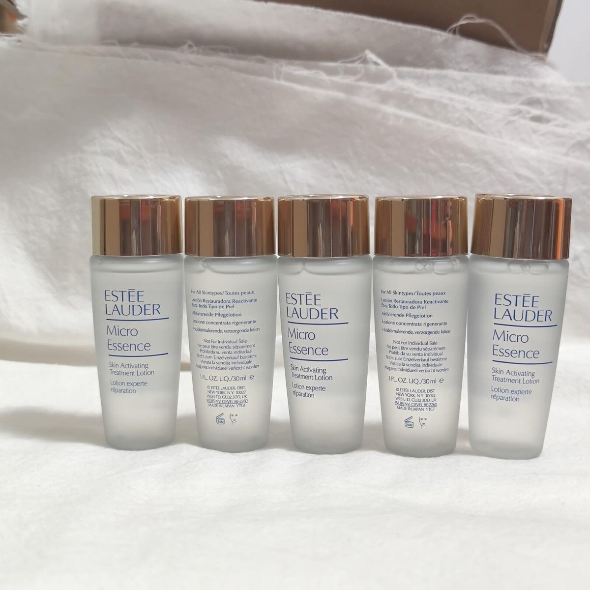 Lot of 5 Estee Lauder Micro Essence Treatment Lotion with Bio-ferment 1 OZ/30 ML