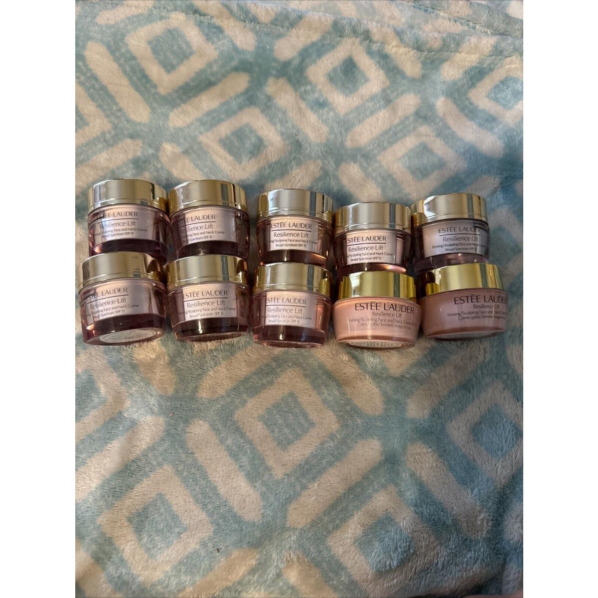 10x Est e Lauder Resilience Lift Firming Sculpting Face and Neck cr me 15ML