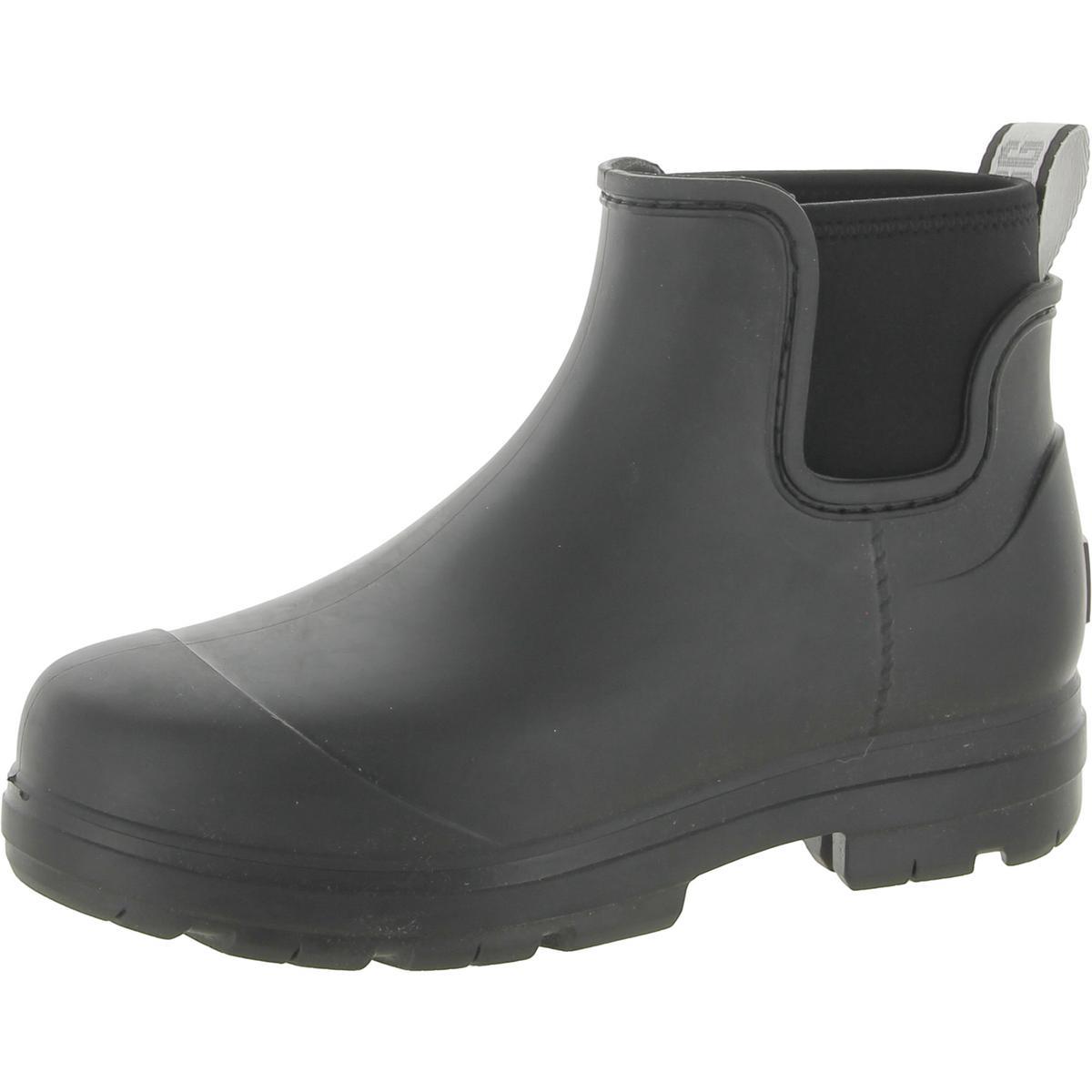 Ugg Womens Droplet Pull On Outdoors Lug Sole Rain Boots Shoes Bhfo 4728 Black