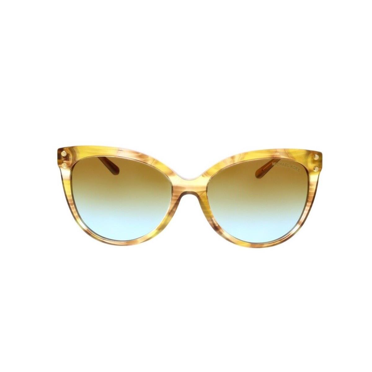 Michael Kors Jan Sunglasses MK2045 55mm Yellow Floral Amber Blue Fade