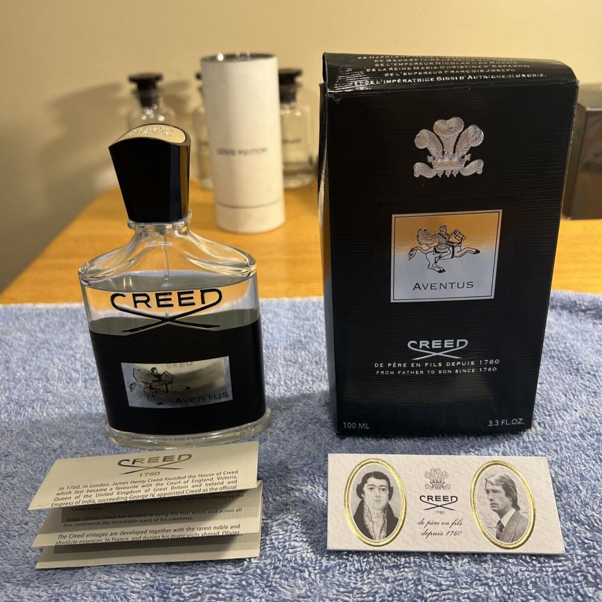 Creed Aventus Eau De Parfum 3.33 Oz/100 ml Bottle L4221501 Batch 85% Full