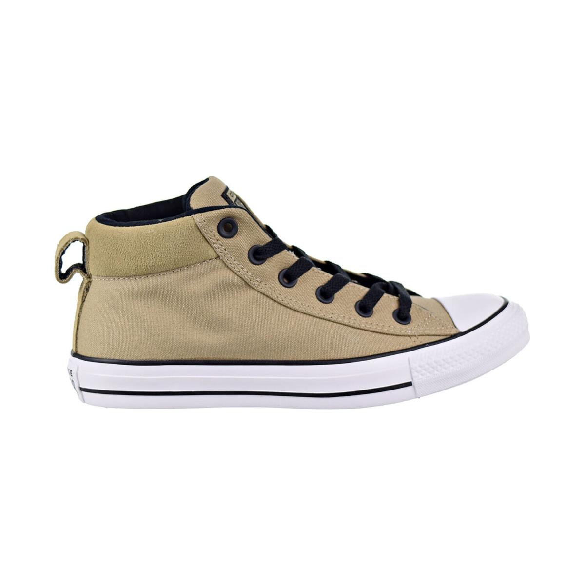 Converse Chuck Taylor All Star Street Mid Unisex Shoes Khaki-black-white 163401C