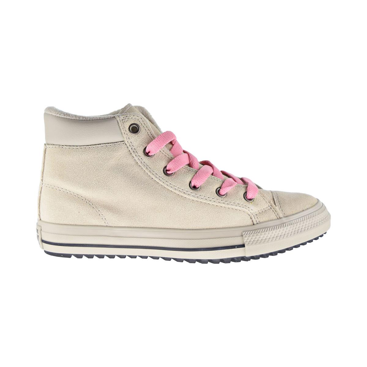 Converse Chuck Taylor All Star PC Boot Hi Kids` Shoes Natural Ivory-pink 665164C