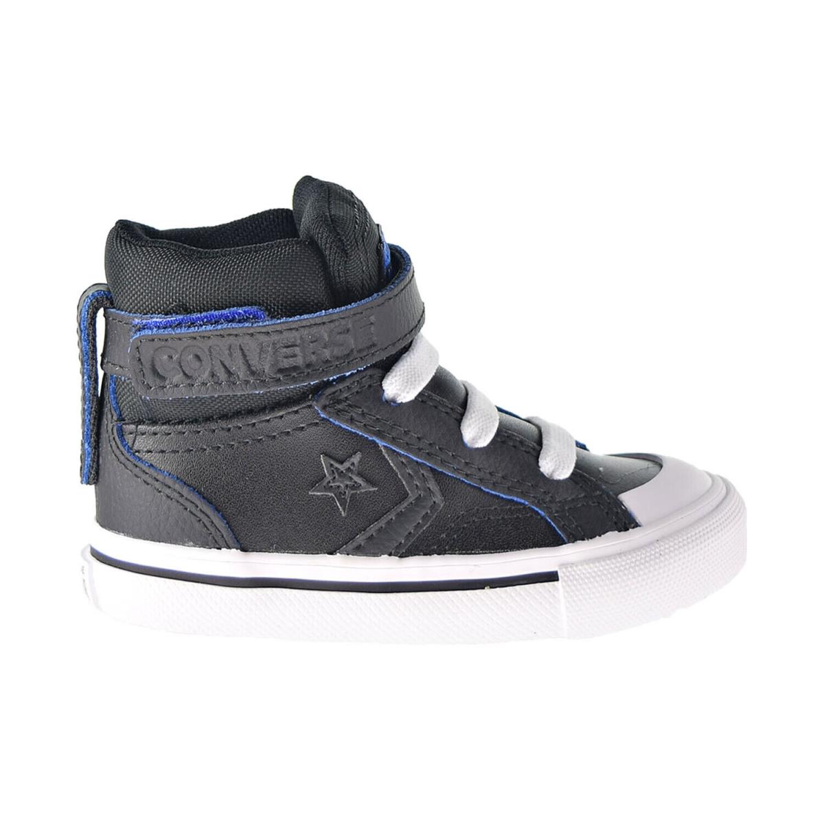 Converse Pro Blaze Strap Hi Two-tone Leather Toddler Shoes Black 766051C