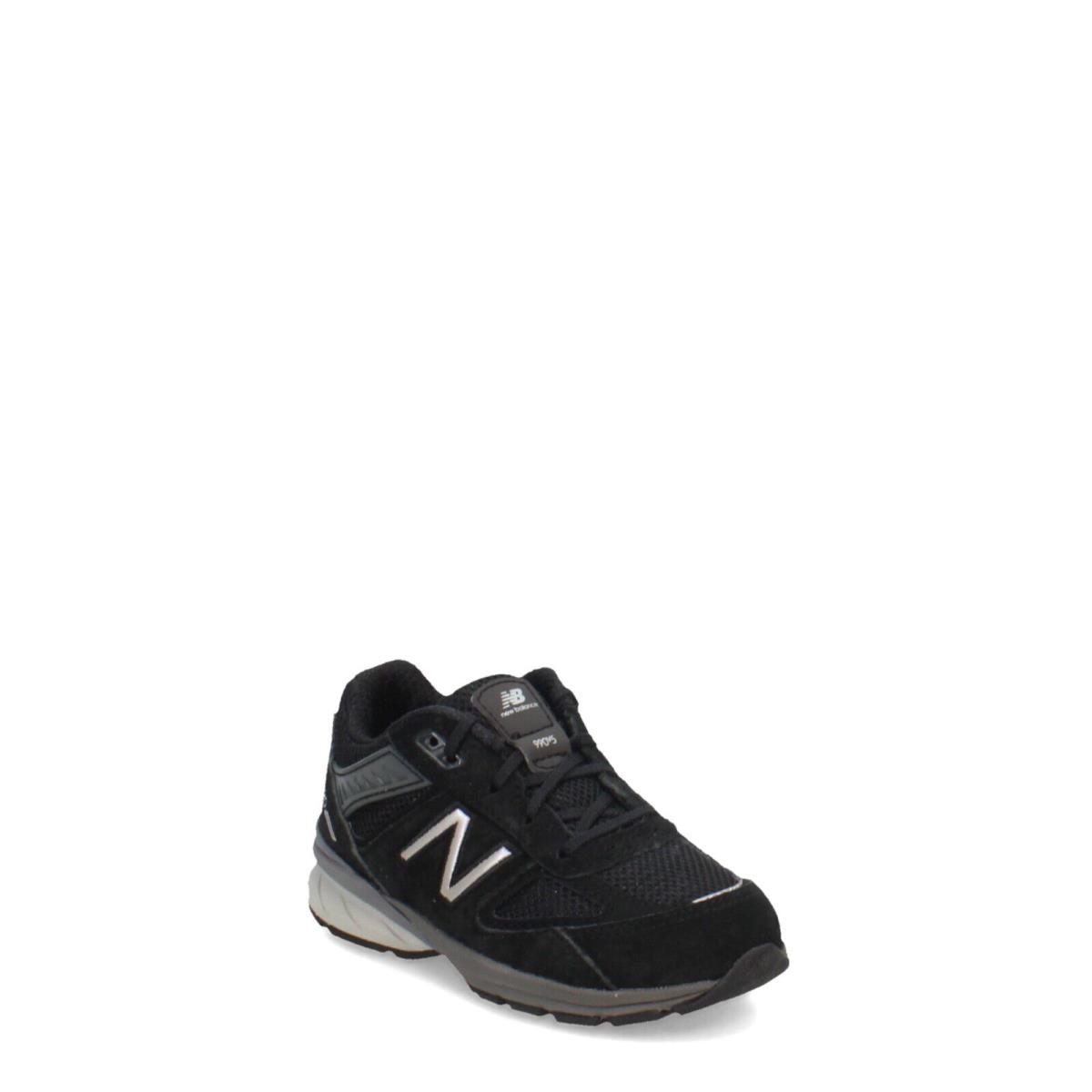 Boy`s New Balance 990v5 Sneaker - Toddler IC990BK5 Black Mesh Suede