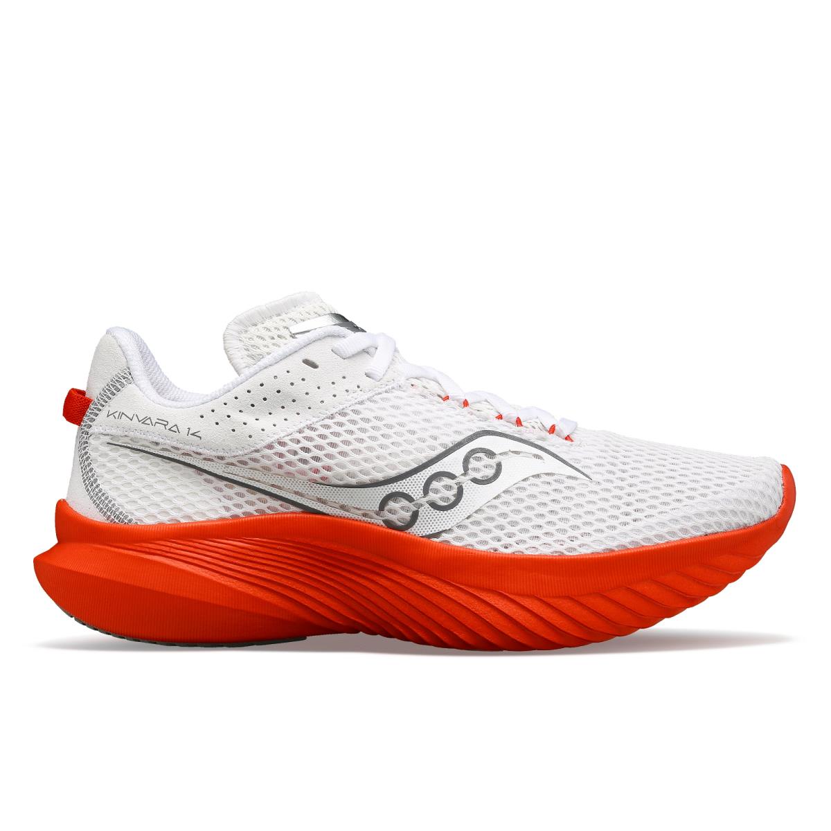 Saucony Women Kinvara 14 Shoes - White | Infrared