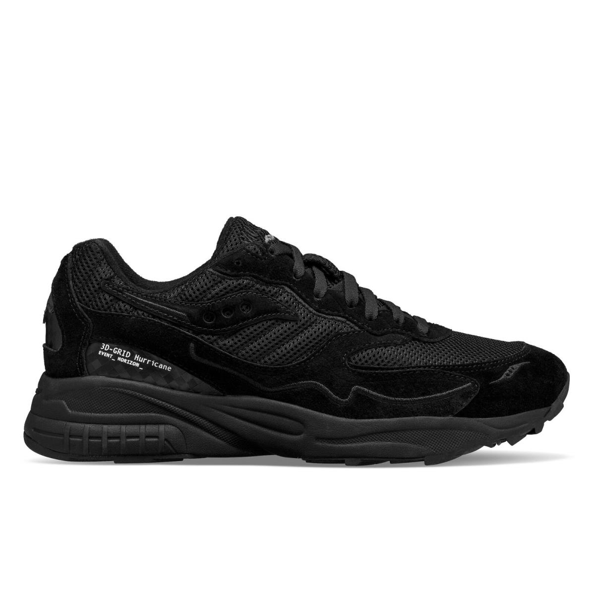 Saucony Unisex 3D Grid Hurricane Event Horizon Shoes - Black