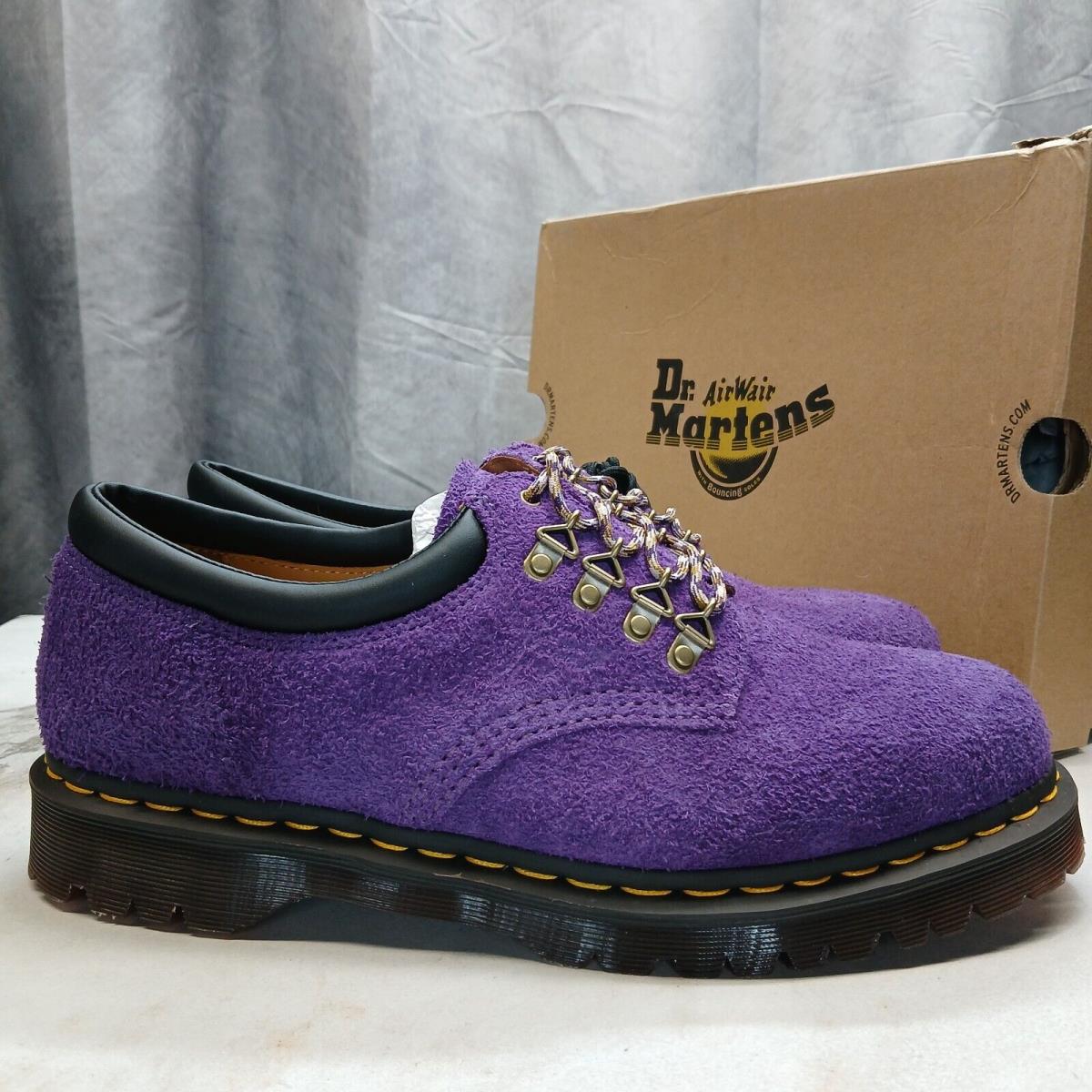 Mew Dr. Martens 8053 Rich Purple Long Napped Suede Oxfords Men`s Size 12