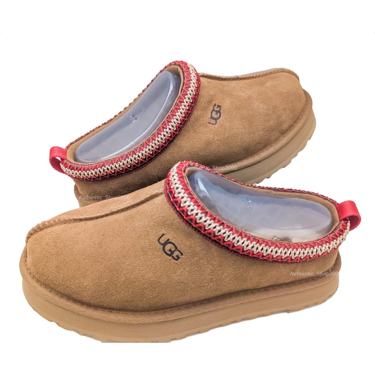 Ugg Women B Kids Tazz Braid Slippers Shoes Chestnut 1143776K