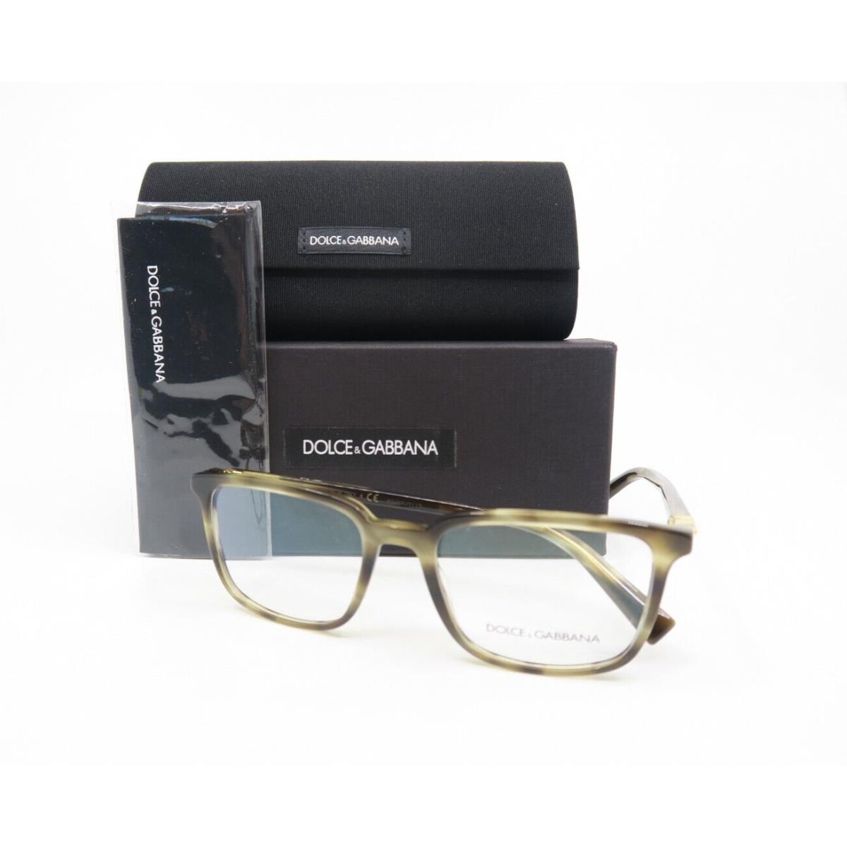 Dolce Dolce & Gabbana DG 3304 3200 Gabbana DG 3304 3200 54mm Brown Olive Square Unisex Eyeglasses