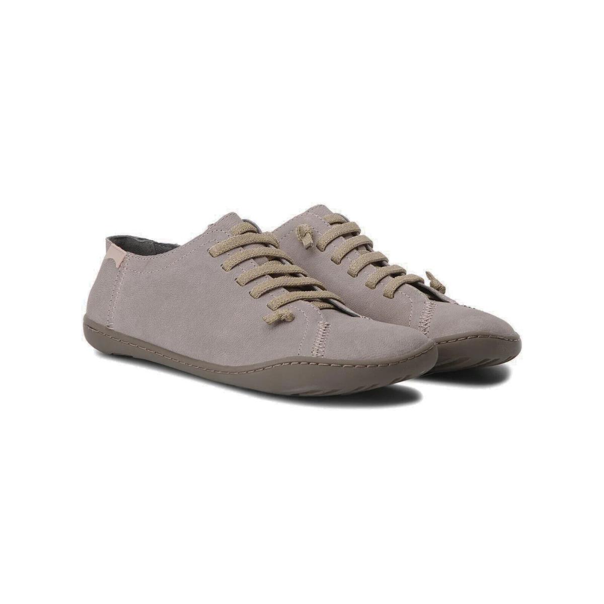 Womens Camper Peu Cami Light Pastel Grey Nubuck Leather Casual Slip On Shoes