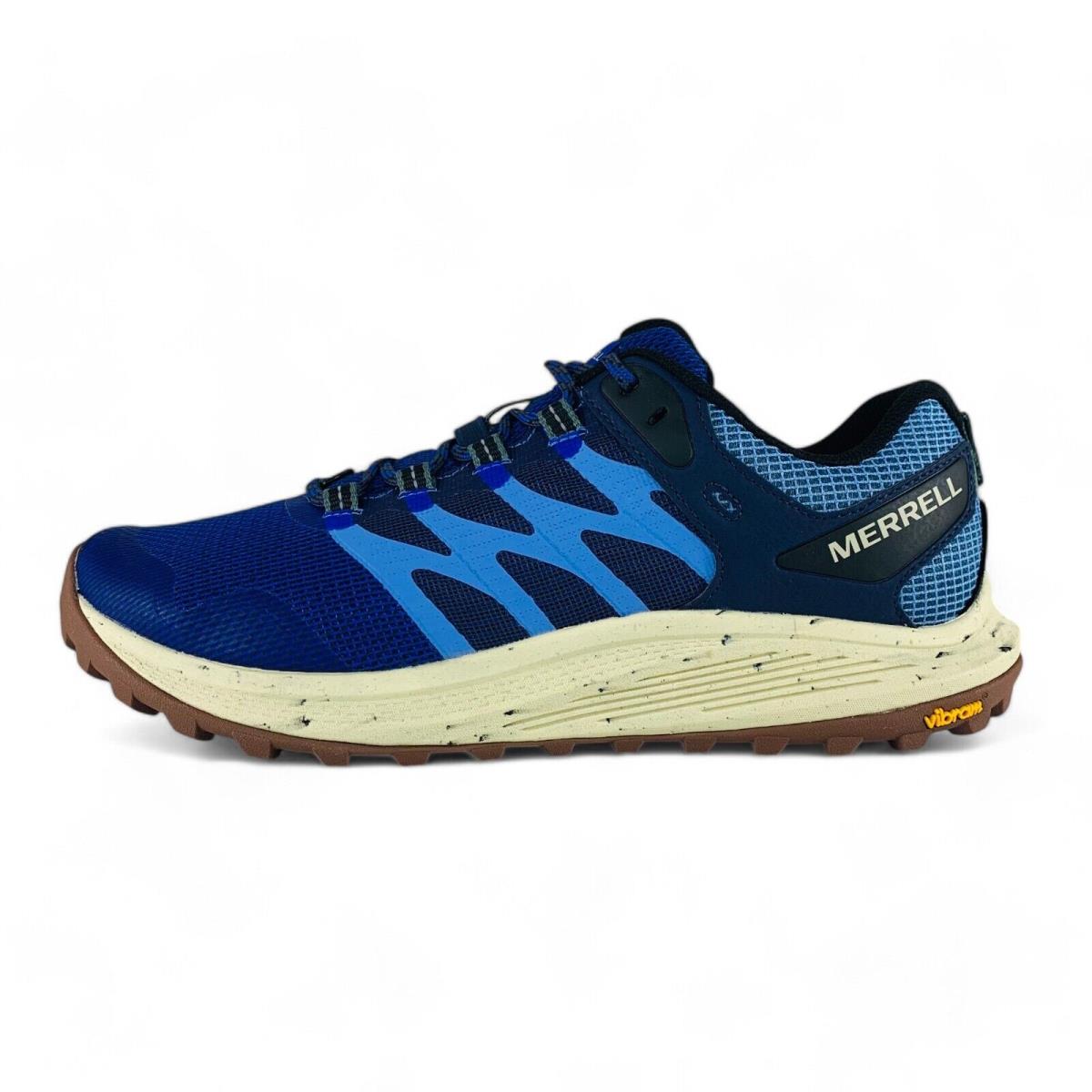 Merrell Nova 3 Men`s Trail Running Hiking Shoes Blue Athletic Sneakers J068203