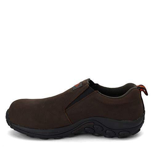 Merrell Men`s Jungle Moc Leather Composite Toe Construction Shoe Espresso 10