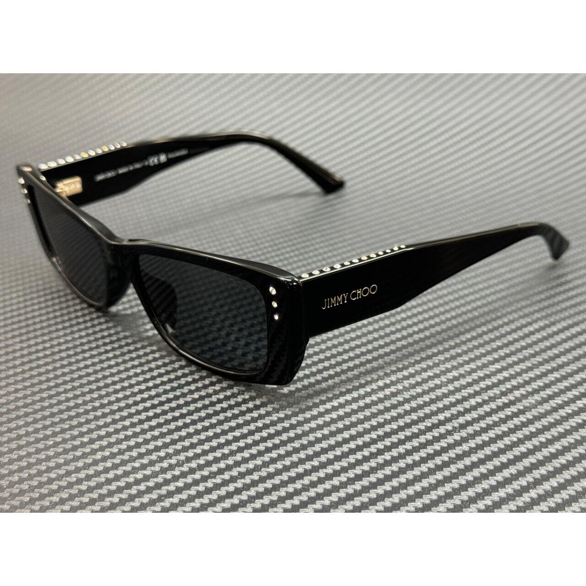 Jimmy Choo JC50002BU 500081 Black Grey Polarized Women`s 55 mm Sunglasses