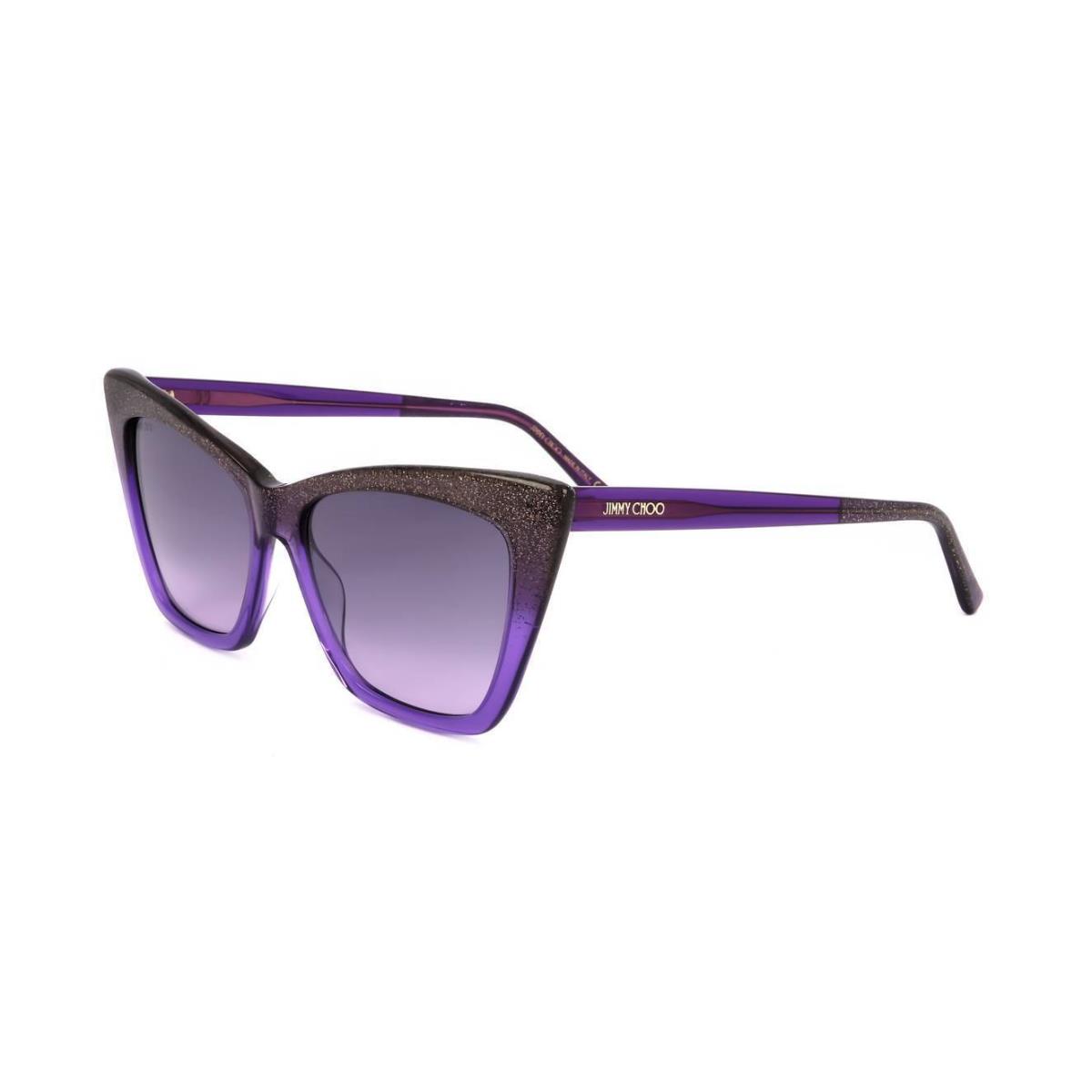 Jimmy Choo Lucine/s MW2 Glitter Violet 55/16/145 Women`s Sunglasses