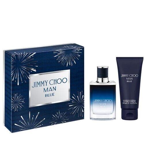 Jimmy Choo Man Blue by Jimmy Choo For Men 2pc 2.0oz Edt Shower Gel Gift Box