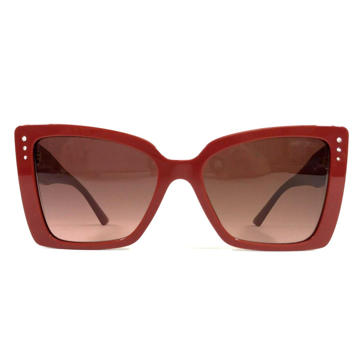 Jimmy Choo Sunglasses JC5001B 5013-5M Red Butterfly Frame w/ Red Gradient Lenses