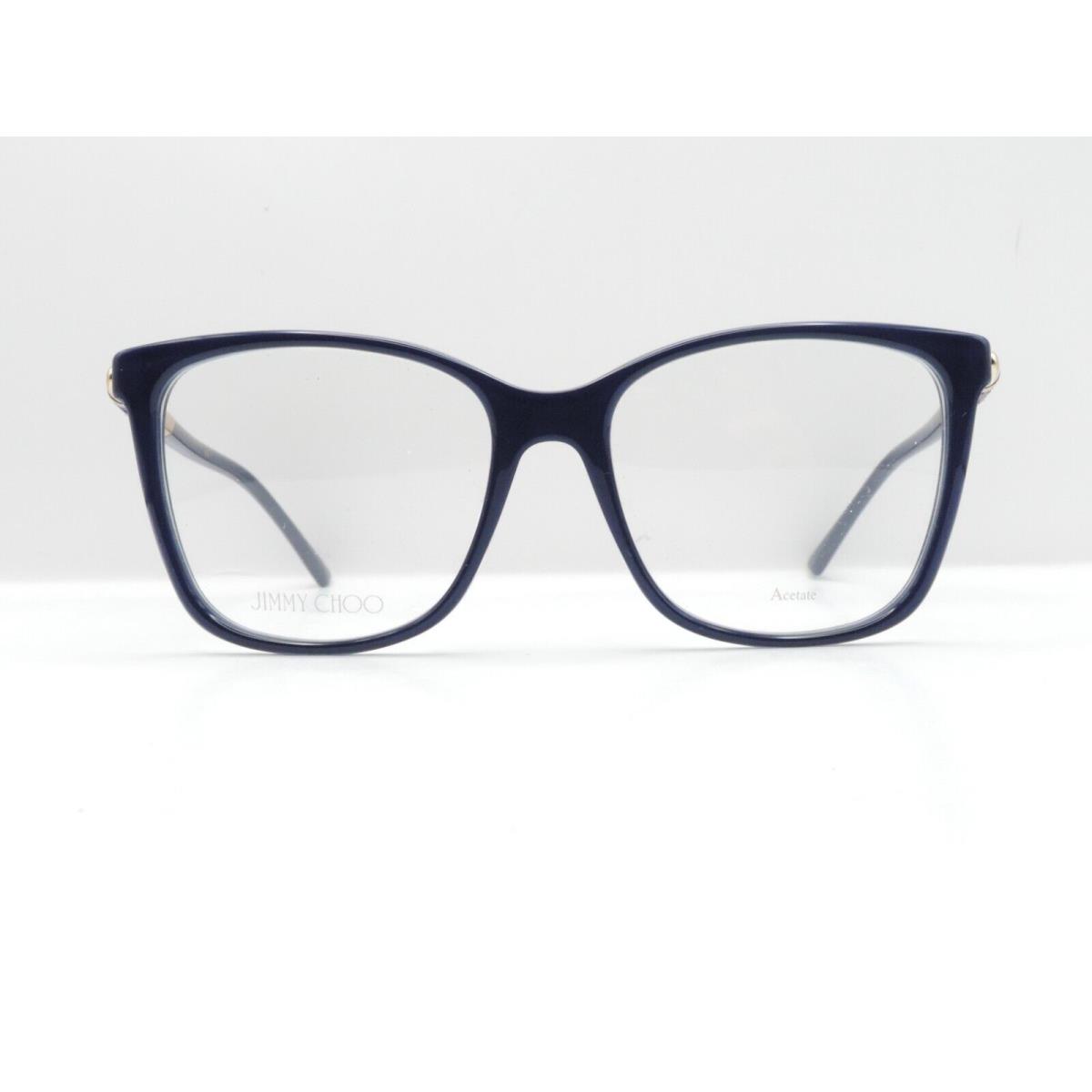 Jimmy Choo JC294/G QM4 Square Full Rim Eyeglass Frames Blue 54-17-140