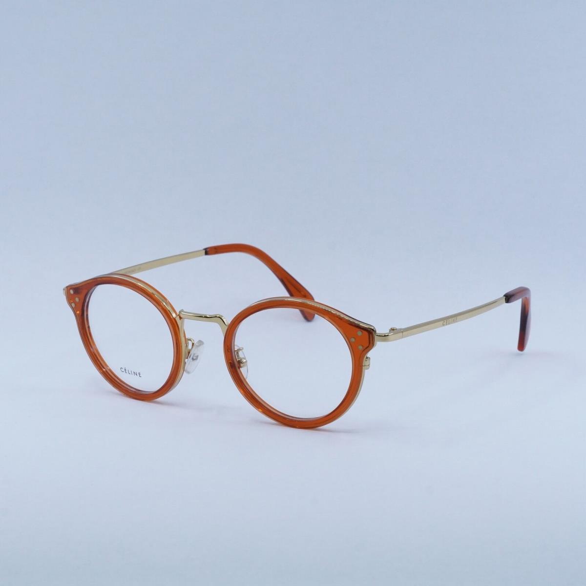 Celine CL50001U 042 Gold/transparent Orange 46mm Eyeglasses