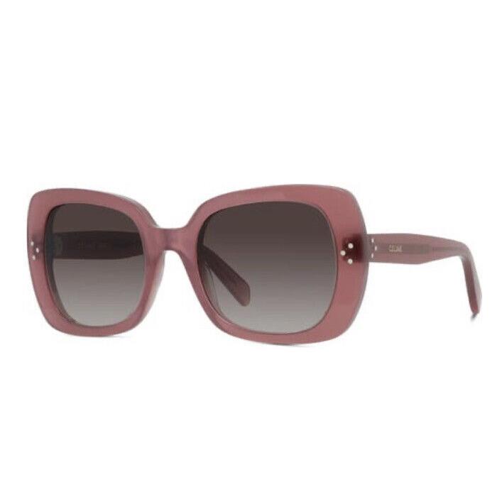 Celine Violet Rectangular Sunglasses in Violet 54mm Dot Singnature