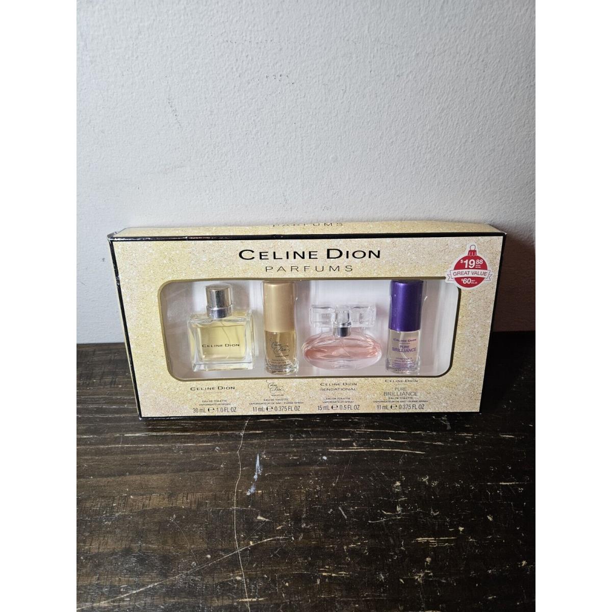 Celine Dion Parfums For Women Gift Set 4 Piece Edt