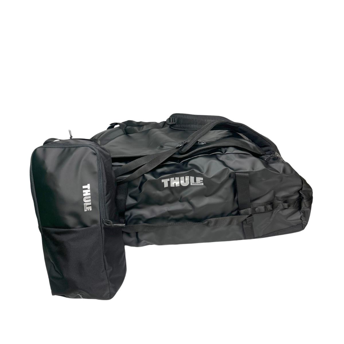 Thule Chasm Unisex 130L Durable Waterproof Tarpaulin Fabric Duffel Bag Black