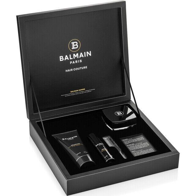 Balmain Paris Hair Couture Homme Men Giftset Beard Oil Hair Body Wash Scrub