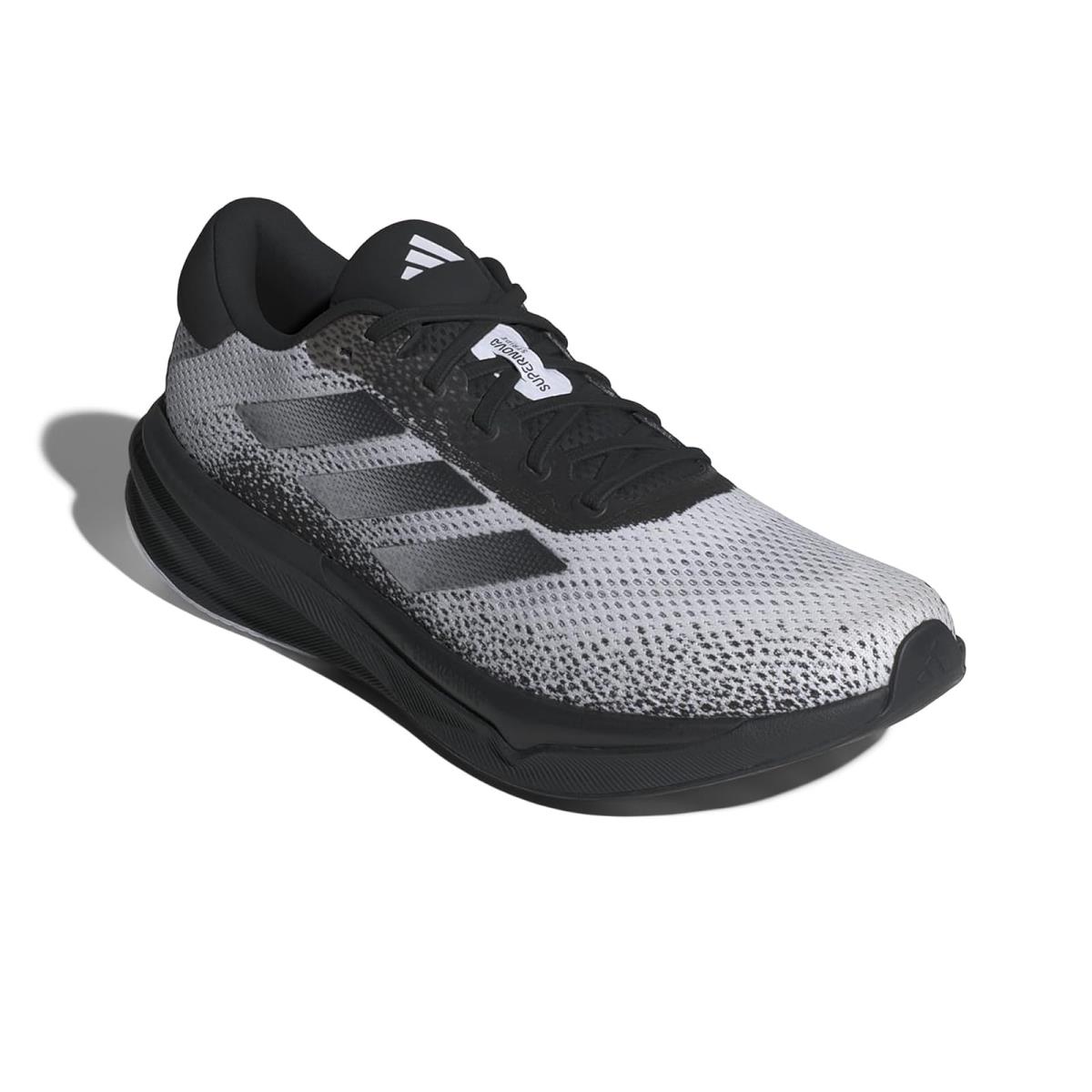 Man`s Sneakers Athletic Shoes Adidas Running Supernova Stride - Black/White/Black