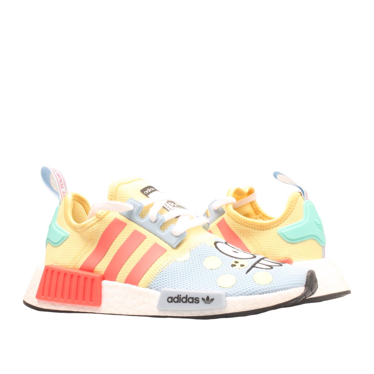 Adidas NMD_R1 J Kevin Lyons Sand/coral/sky Big Kids Running Shoes H00793 - Sand/Bright Coral/Clear Sky