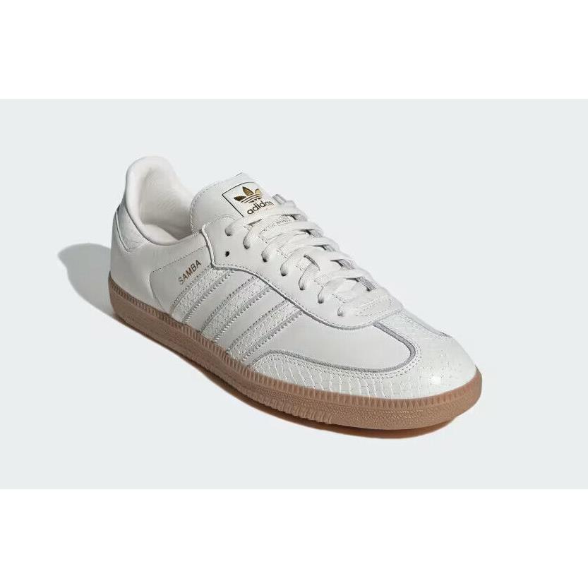 Mens Adidas Samba OG Core White Core White Leather Shoes