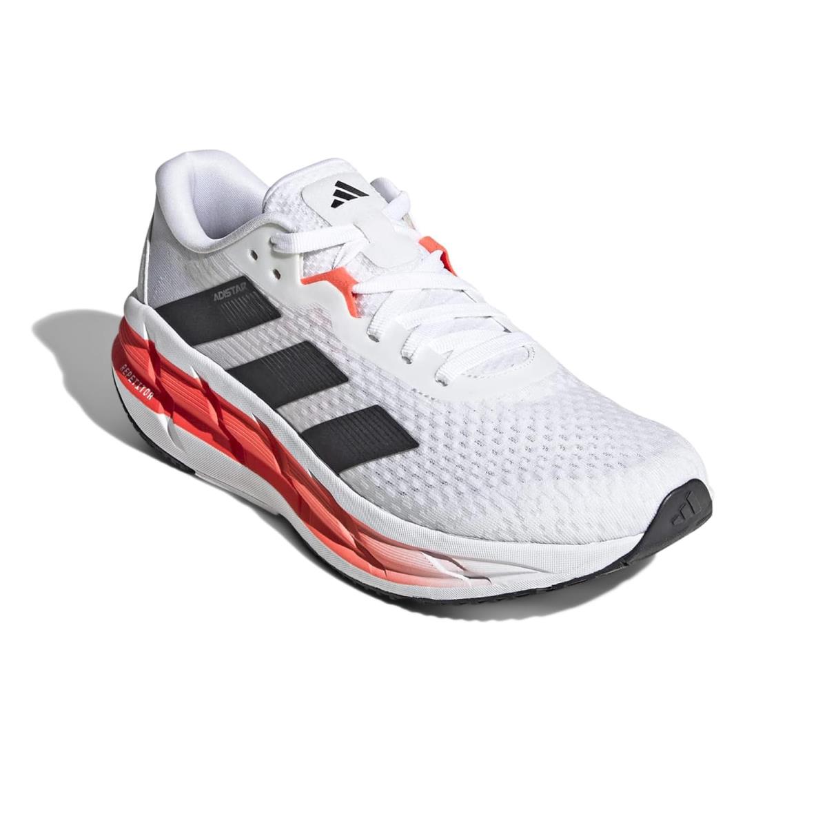 Man`s Sneakers Athletic Shoes Adidas Running Adistar 3 - White/Black/Solar Red