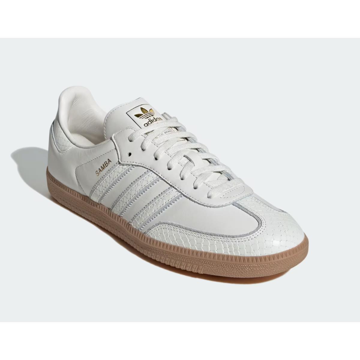 Mens Adidas Samba OG Core White Core White Gum Leather Shoes