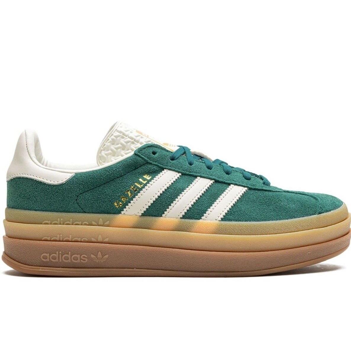 Women`s Adidas Gazelle Bold Shoe Green IF7160