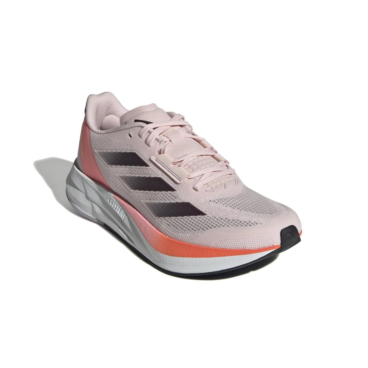 Woman`s Sneakers Athletic Shoes Adidas Running Duramo Speed Shoes Sandy Pink/Aurora Met./Solar Red