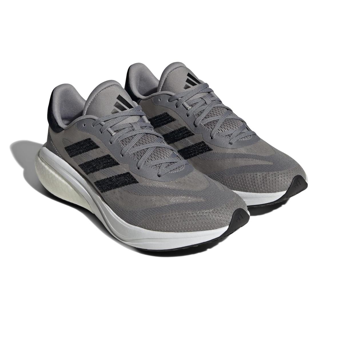 Man`s Sneakers Athletic Shoes Adidas Running Supernova 3 - Grey Three/Core Black/Footwear White