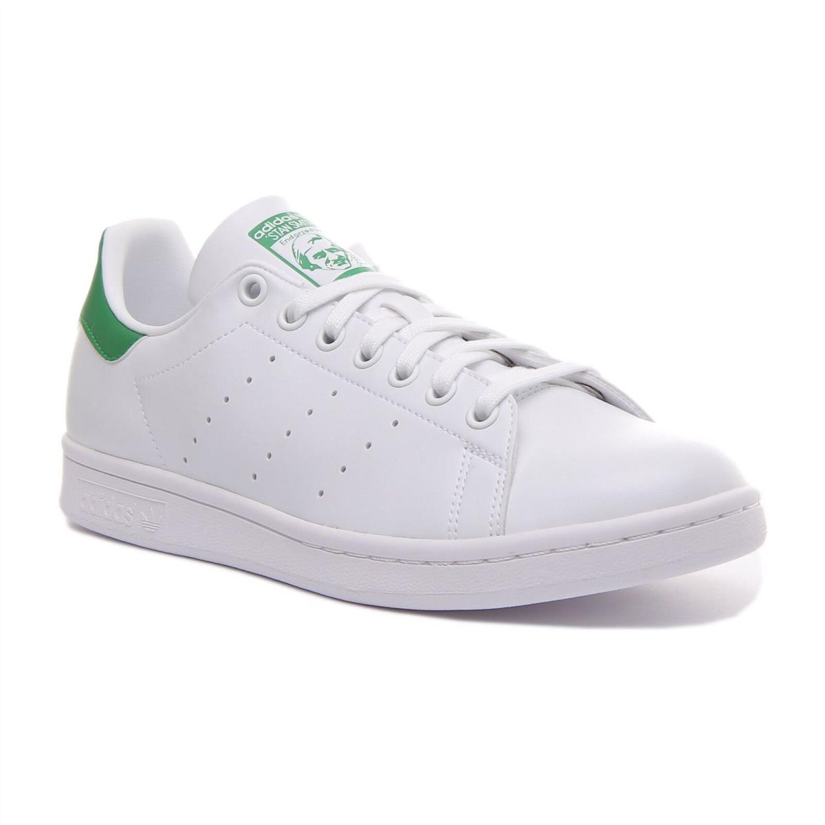 Adidas Stan Smithclassic Tennis Mens Sneaker Primegreen Trainers US 6 - 13 - WHITE GREEN