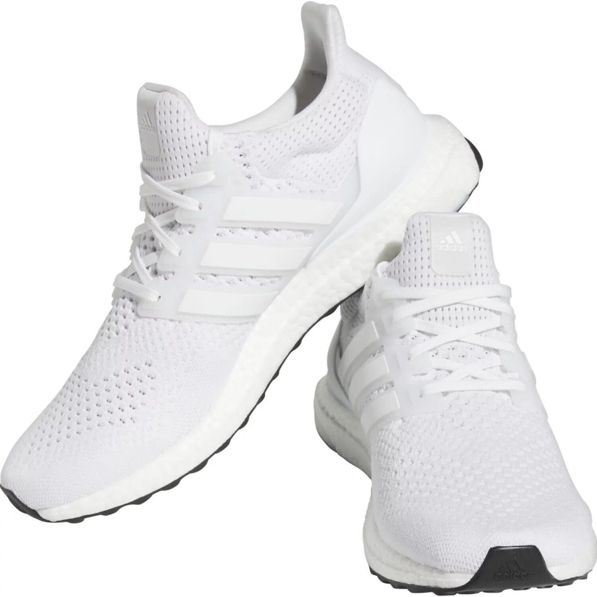 Mens Adidas Ultraboost 1.0 Cloud White Knit Shoes - White