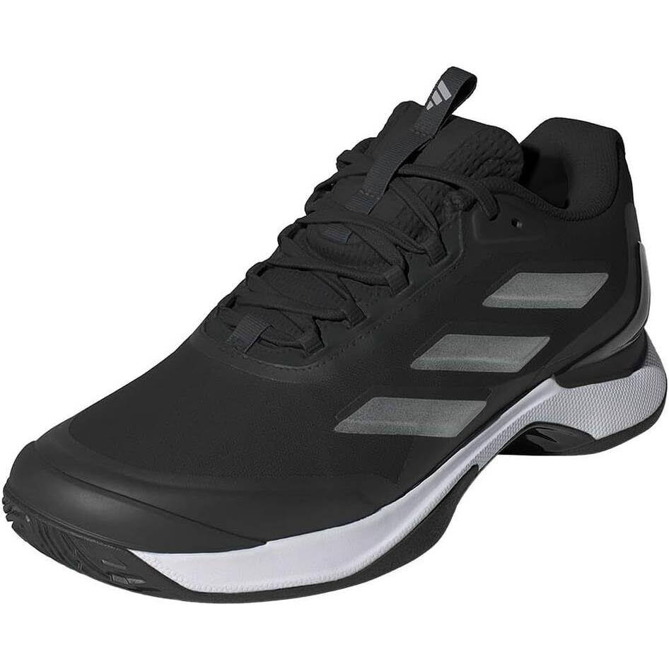 Adidas Women`s Avacourt 2 Tennis Sneaker - Black/Silver Metallic/White