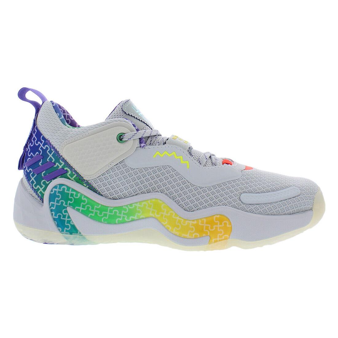 Adidas D.o.n. Issue 3 Gca Unisex Shoes - Grey/Multicolor, Main: Grey