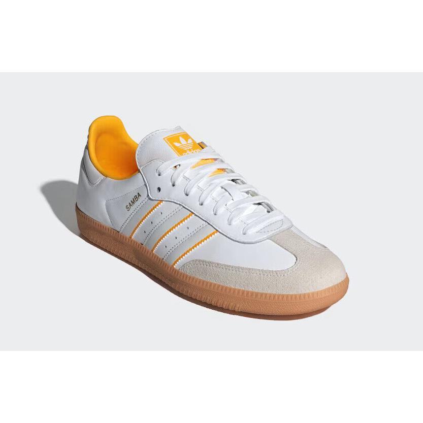 Mens Adidas Samba OG Cloud White Crystal White Leather Shoes