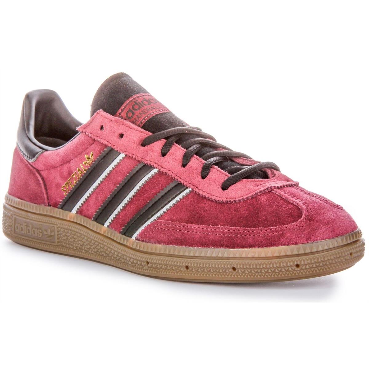 Adidas Handball Spezial Gum Outsole Suede Womens Sneakers Maroon US 5 - 11 - MAROON