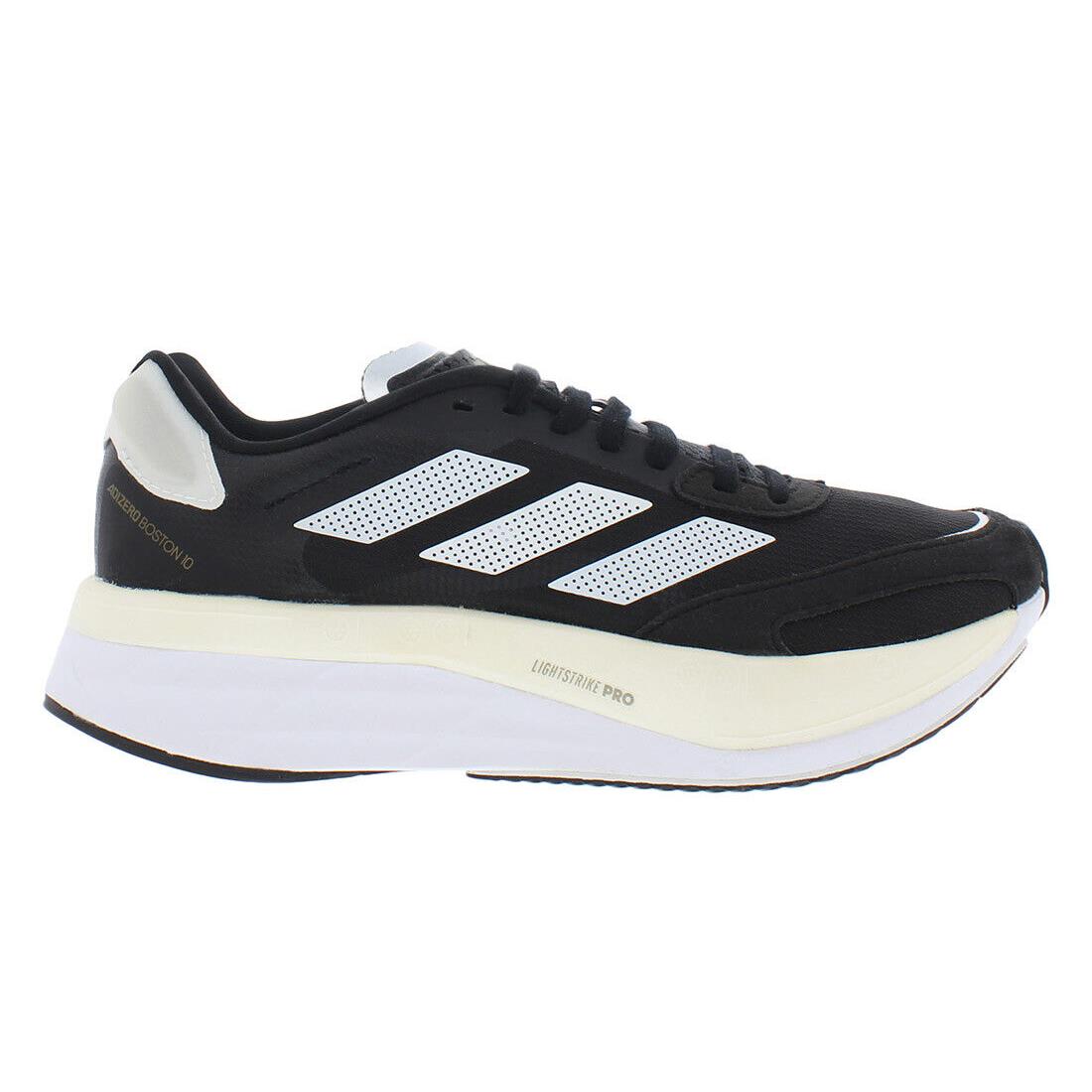 Adidas Adizero Boston 10 Womens Shoes - Black/Silver, Main: Black