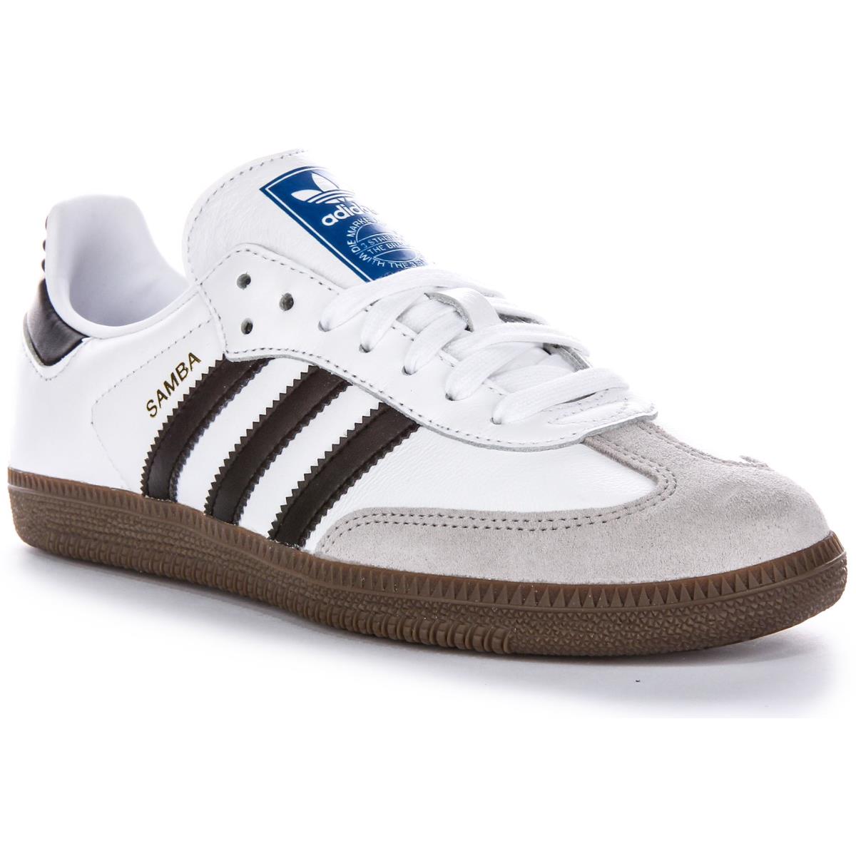 Adidas Samba Full Grain Stud Mens Sneakers White Black US 6 - 13 - WHITE BLACK