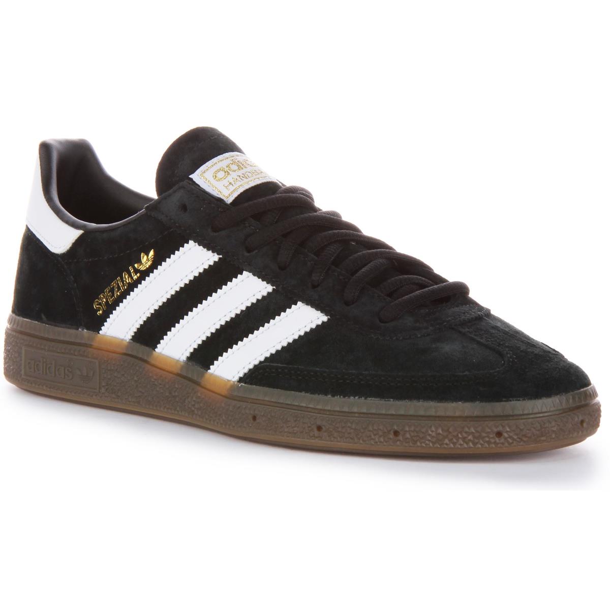 Adidas Handball Spezia Gum Outsole Suede Mens Sneakers In Black White US 6 - 13 - BLACK WHITE