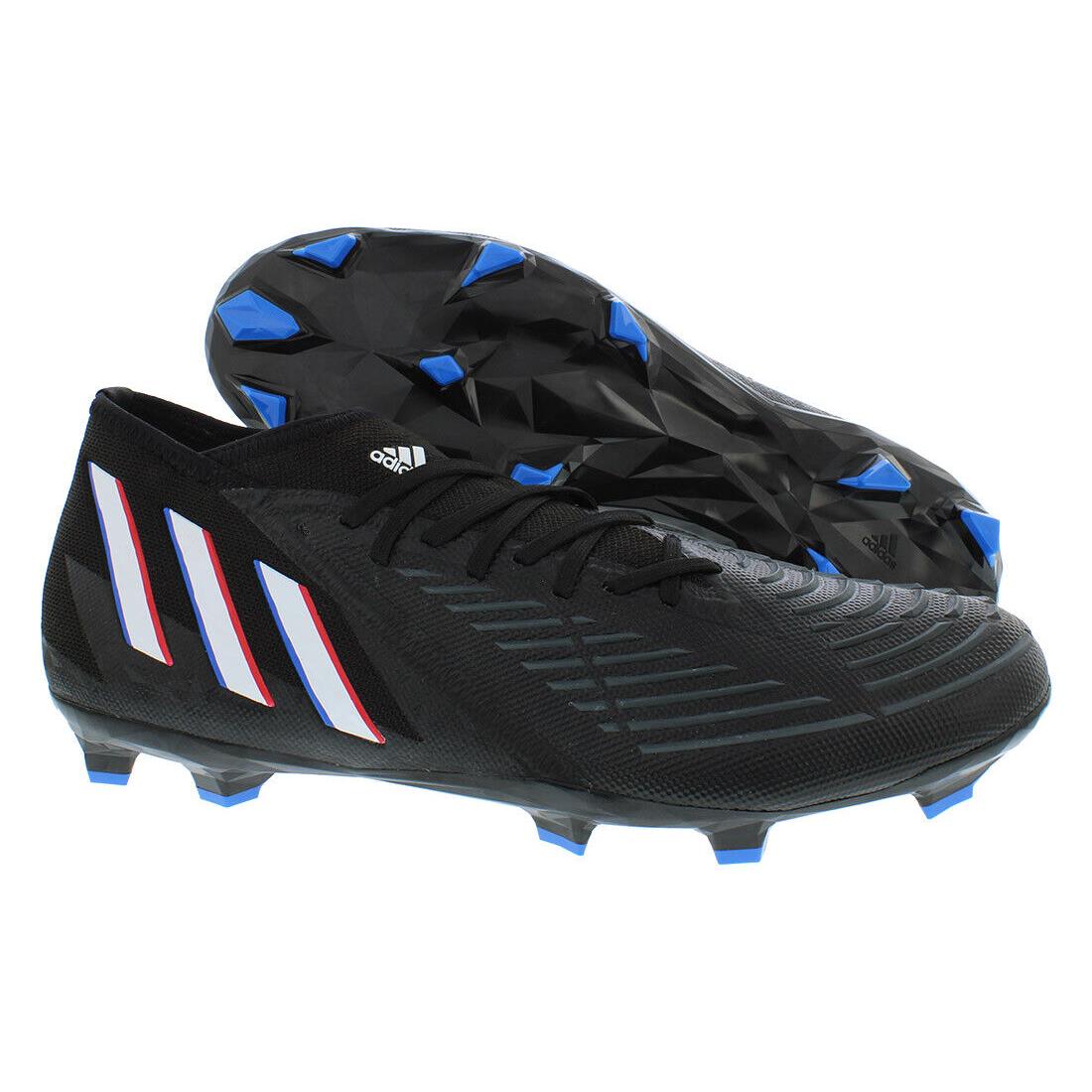 Adidas Predator Edge.2 FG Unisex Shoes - Black/White/Red, Main: Black