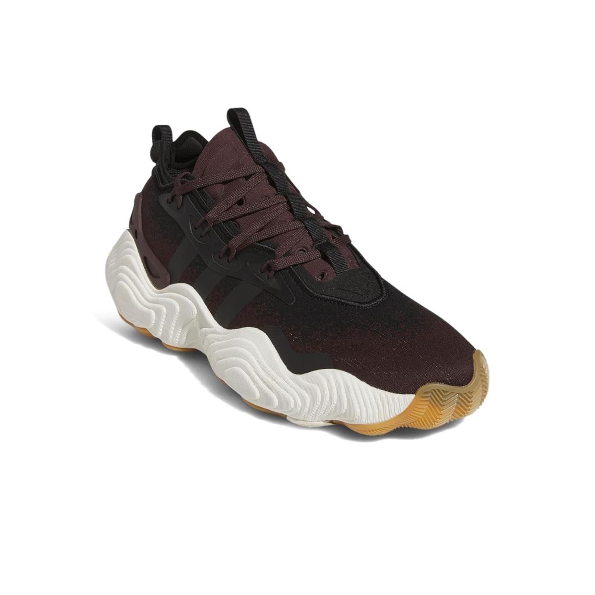 Unisex Sneakers Athletic Shoes Adidas Trae Young 3 - Shadow Brown/Black/Off-White